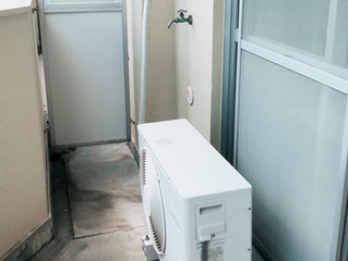 名古屋市名東区にて、エアコンの取り外し撤去