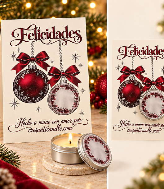 Tarjeta Felicidades con vela navideña-1.png