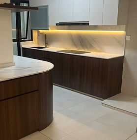 BHL BTO renovation with kitchen cabinet carpentry and toilet renovation with some room cabinet carpentry