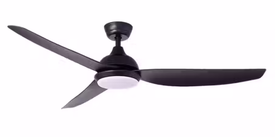 Thumbnail: Bestar Star 3 Matte Black DC Ceiling Fan Bright House Lighting
