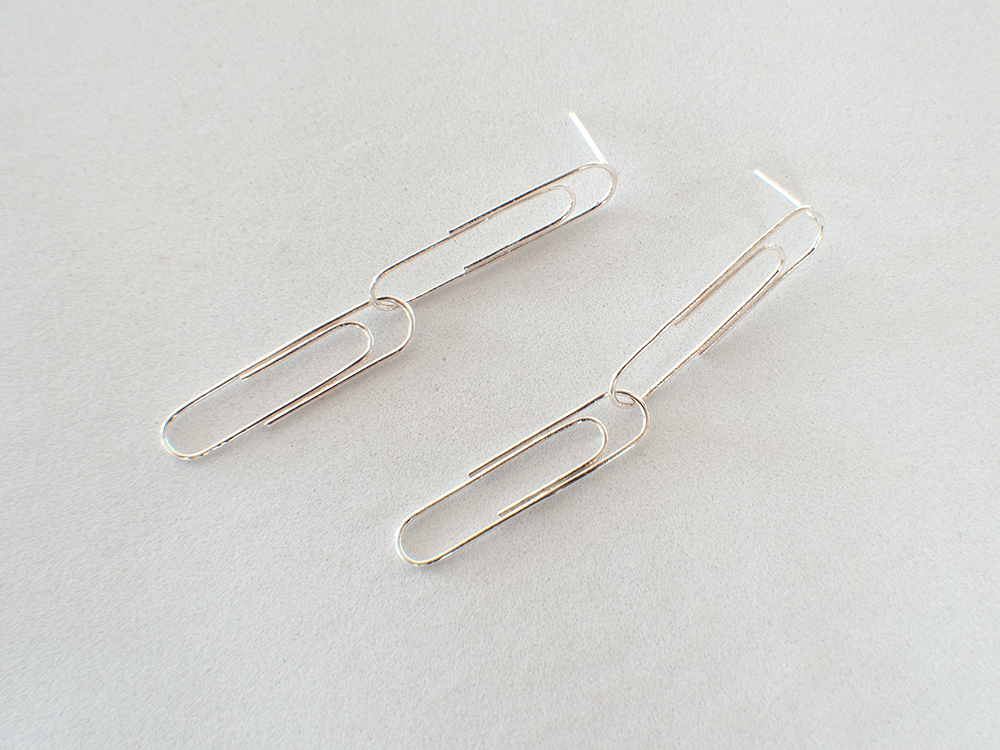 עגילי מהדק כפול