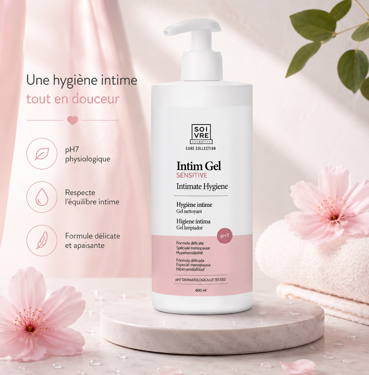 GEL INTIME VAGINAL NETTOYANT (PH7) - SOIVRE COSMETICS 