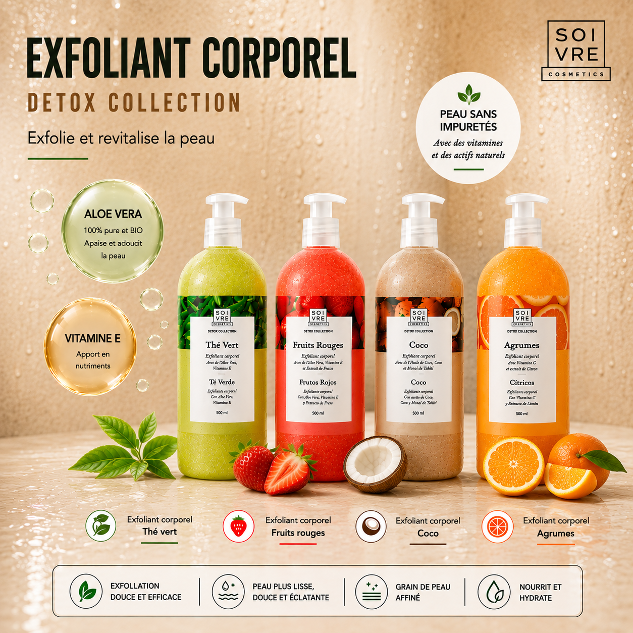 SOIN EXFOLIANT POUR LE CORPS - SOIVRE COSMETICS