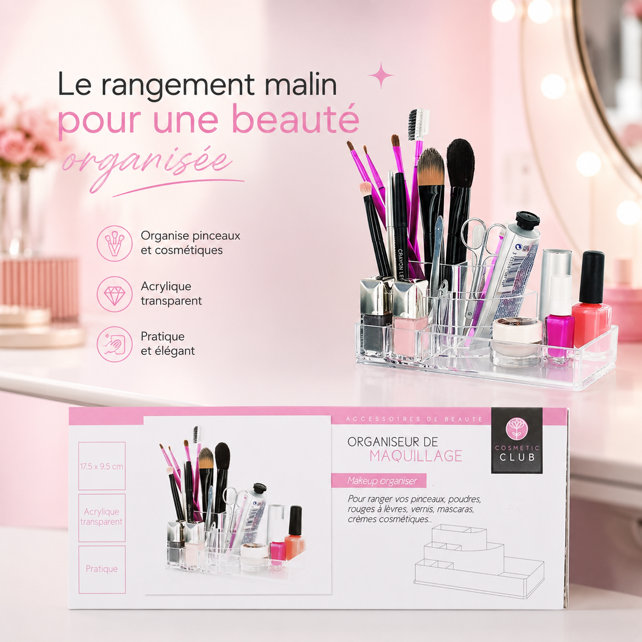 ORGANISEUR DE MAQUILLAGE