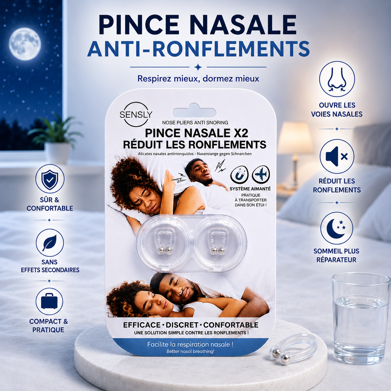 PINCE NASALE ANTI-RONFLEMENT