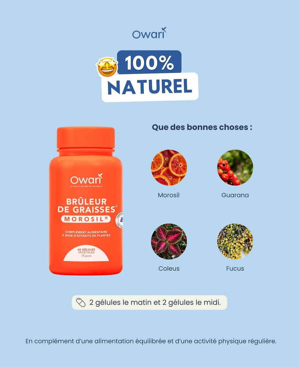 Miniature : BRÛLEUR DE GRAISSE AU MOROSIL (60 GÉLULES) - OWARI
