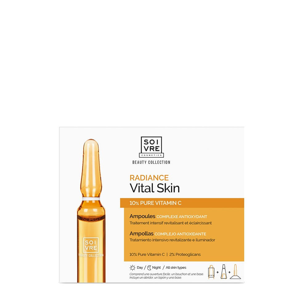 BOITE DE 10 AMPOULES CONCENTRÉES DE VITAMINE C VITAL SKIN - SOIVRE COSMETICS