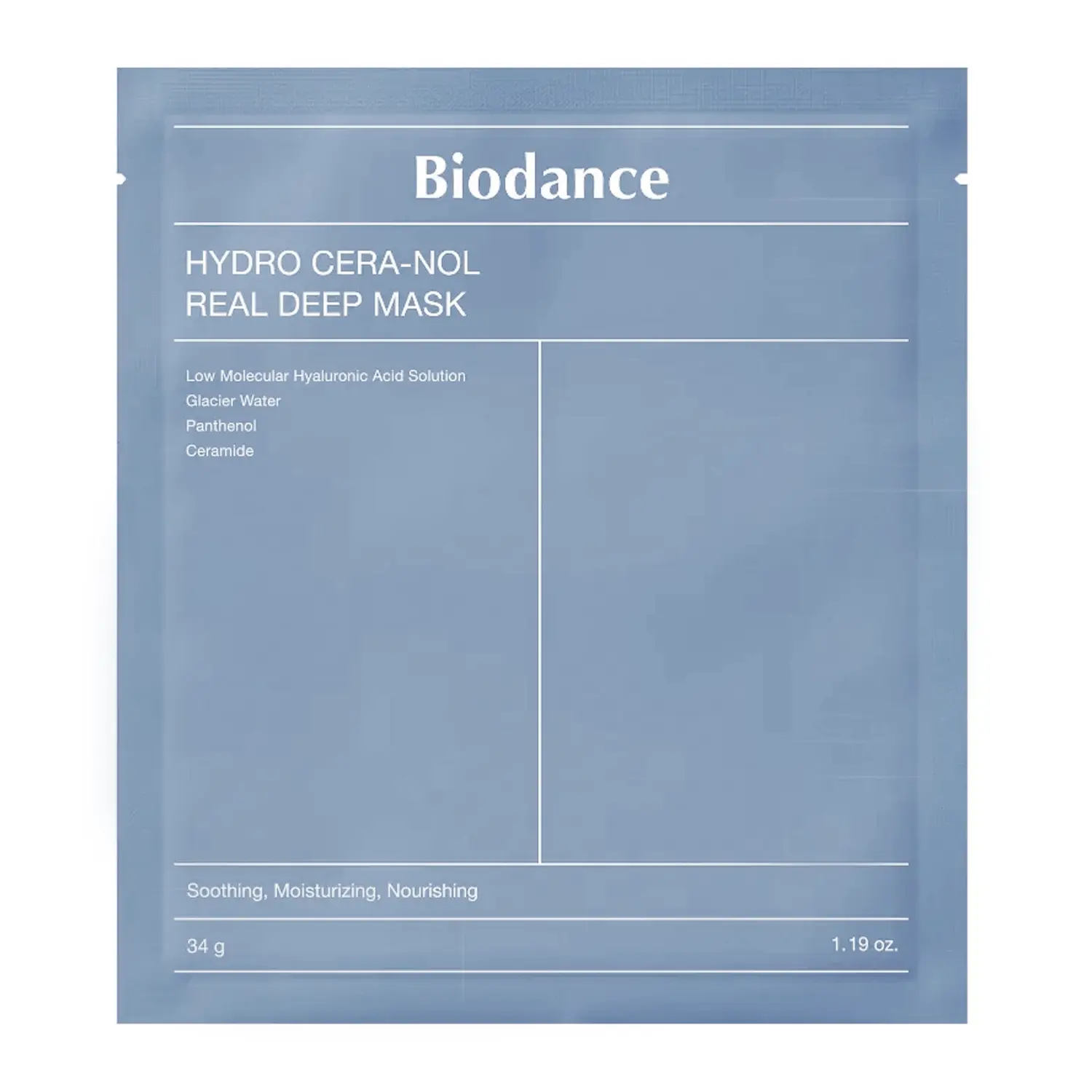 HYDRO CERA-NOL REAL DEEP MASK (1 MASQUE) - BIODANCE