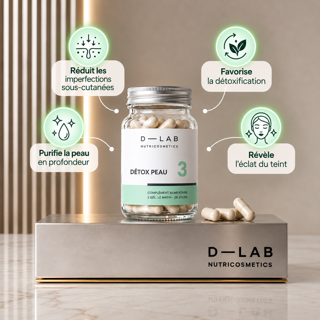 DÉTOX PEAU Imperfections & Glow - D-LAB NUTRICOSMETICS 