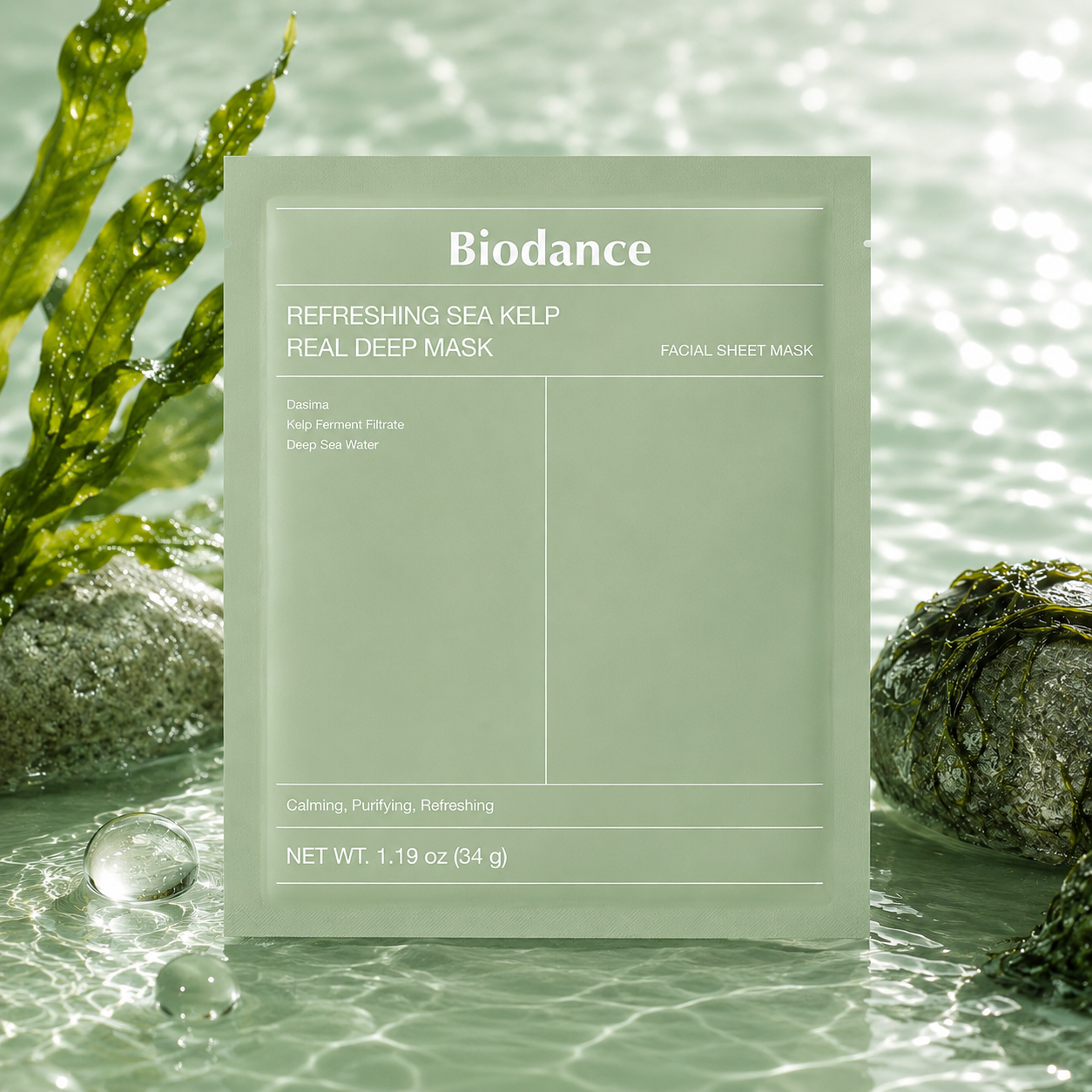 REFRESHING SEA KELPT REAL DEEP MASK (1 MASQUE) - BIODANCE