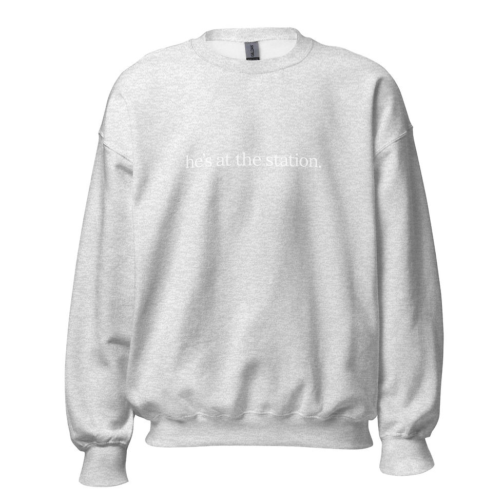 Thumbnail: He's at the station. Sweatshirt