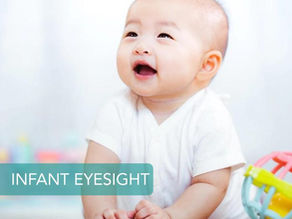 infant trying to see world