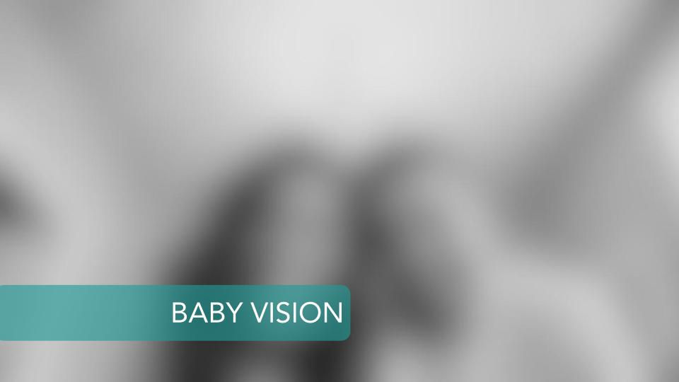 blurry vision of baby, black and white