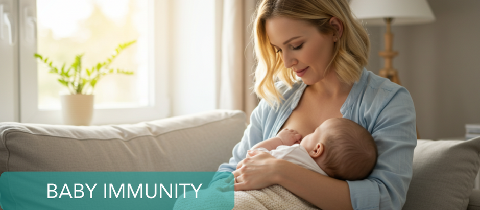 Breastfeeding and baby health; breastmilk and infectious diseases; mom nursing baby for immunity