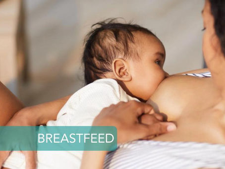 Mom and Baby Breastfeeding