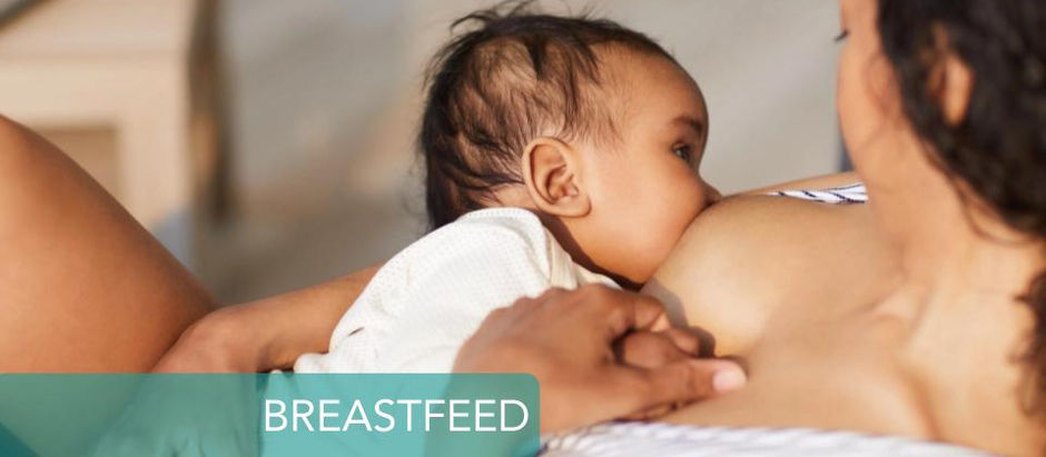 Mom and Baby Breastfeeding