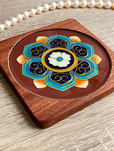 Cloisonné Filigree Coaster Hong Kong PMQ