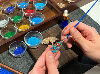 Enamel Filling Accessories Workshop Hong Kong