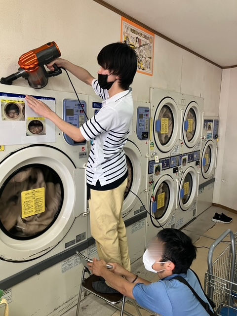 作業の合間に…