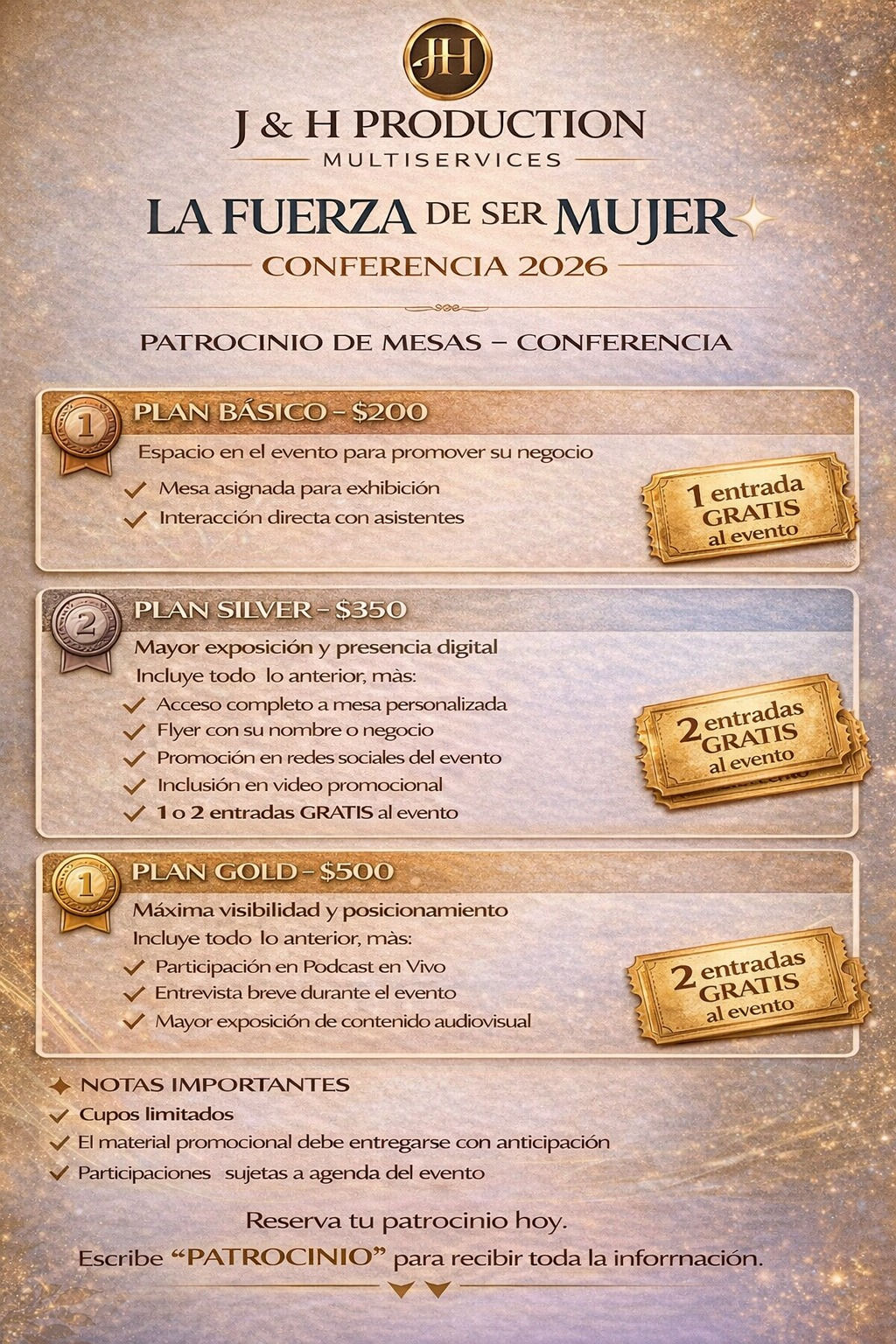 Patrocinadores favor comunicarse  PRESIONA AQUI