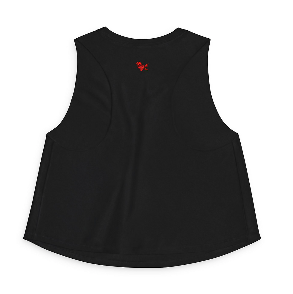 Thumbnail: Good Vibes Only Racer Back Crop Top