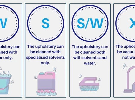 upholstery cleaning codes
