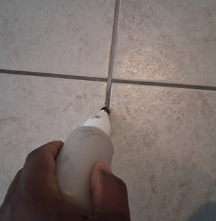 grout line recoloring, sealing
