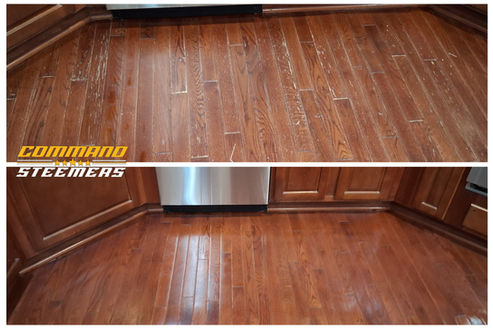 hardwood floor, refinishing, screen and recoating, color correction
