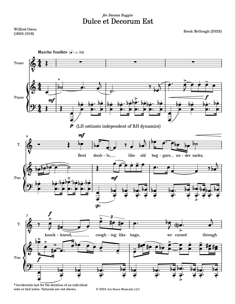 Dulce et Decorum Est