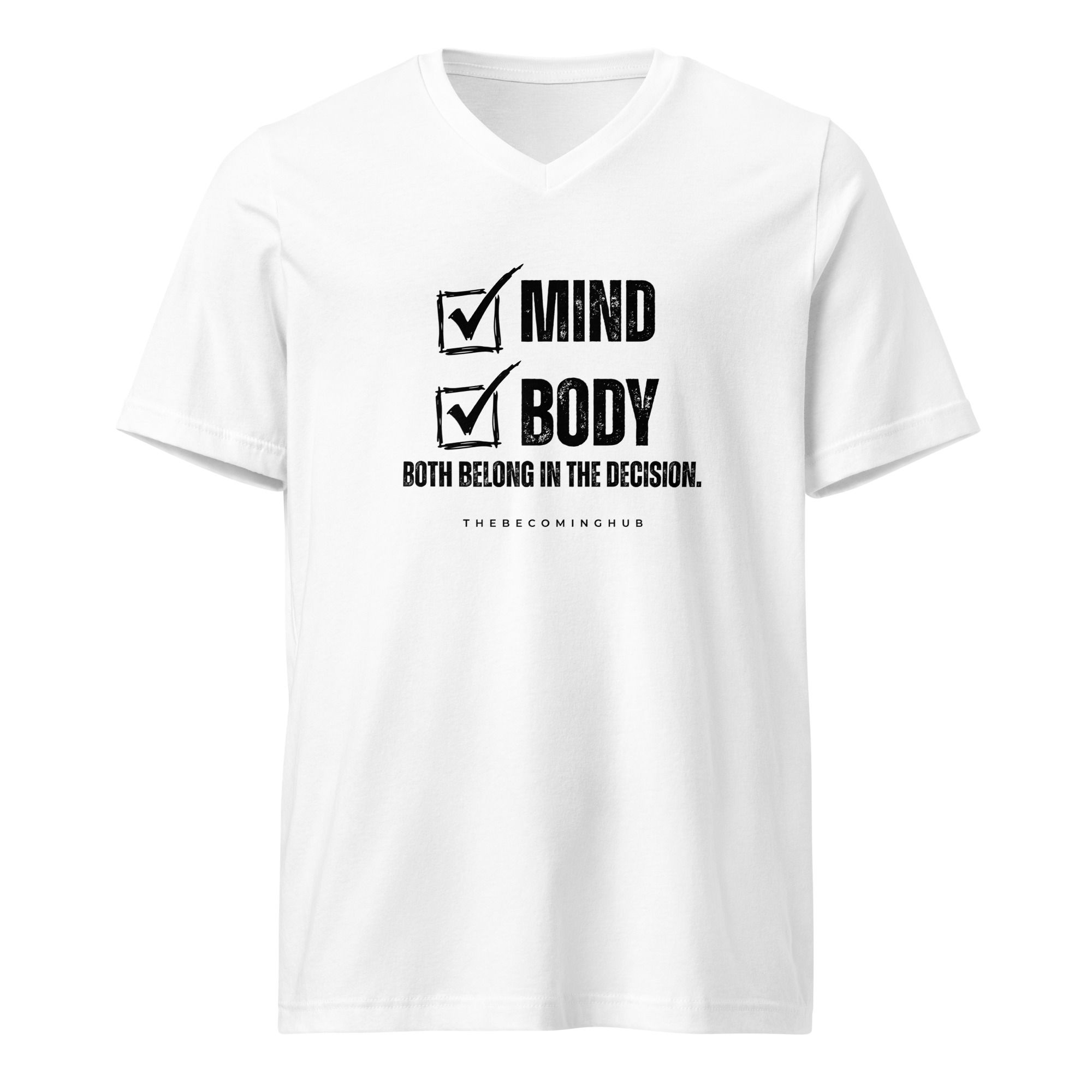 Mind Body | Unisex Short Sleeve V-Neck T-Shirt