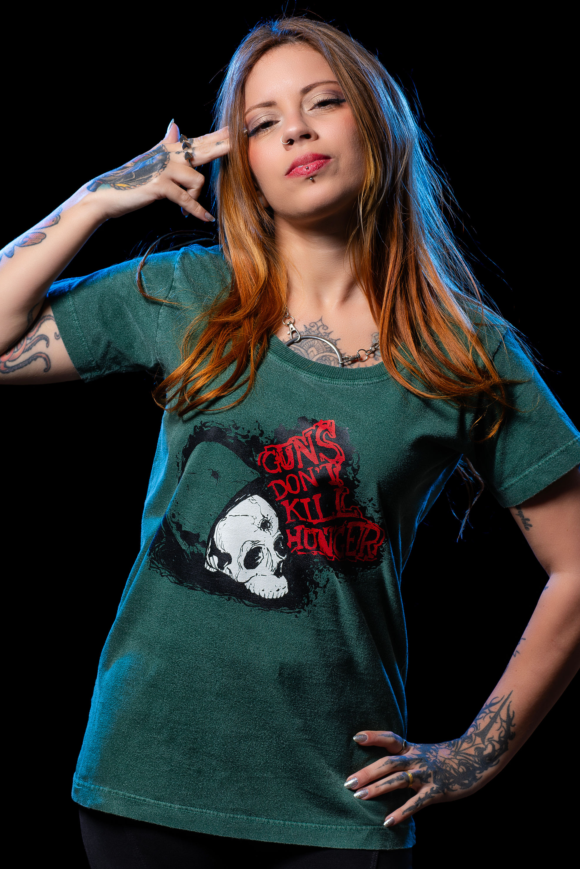 Guns Don`t Kill Hunger Feminina