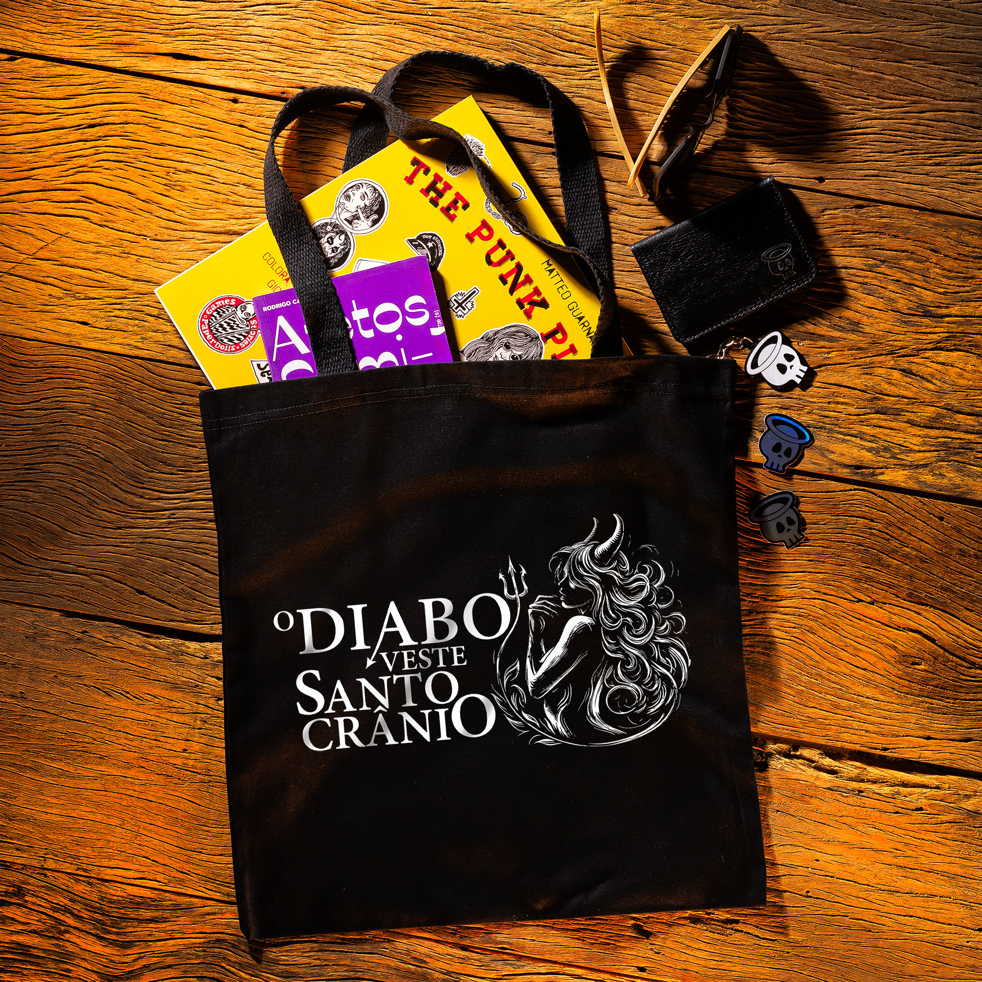 Ecobag O Diabo Veste Santo Crânio