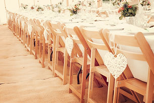 Trestle-Tables-with-Wooden-Folding-Chair
