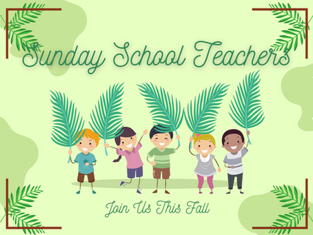 What is your next step of faith? Maybe it is teaching Sunday Schoo