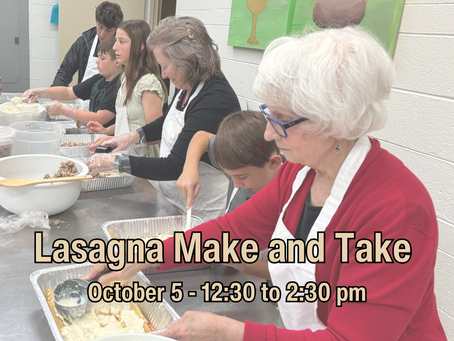Make-and-Take Lasagna Returns to MSPC This Fall