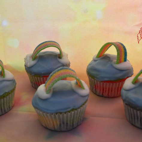 Rainbow-Muffins