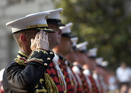 Military Officers Saluting