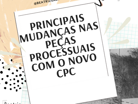 Novidades do CPC/15 nas principais peças da OAB