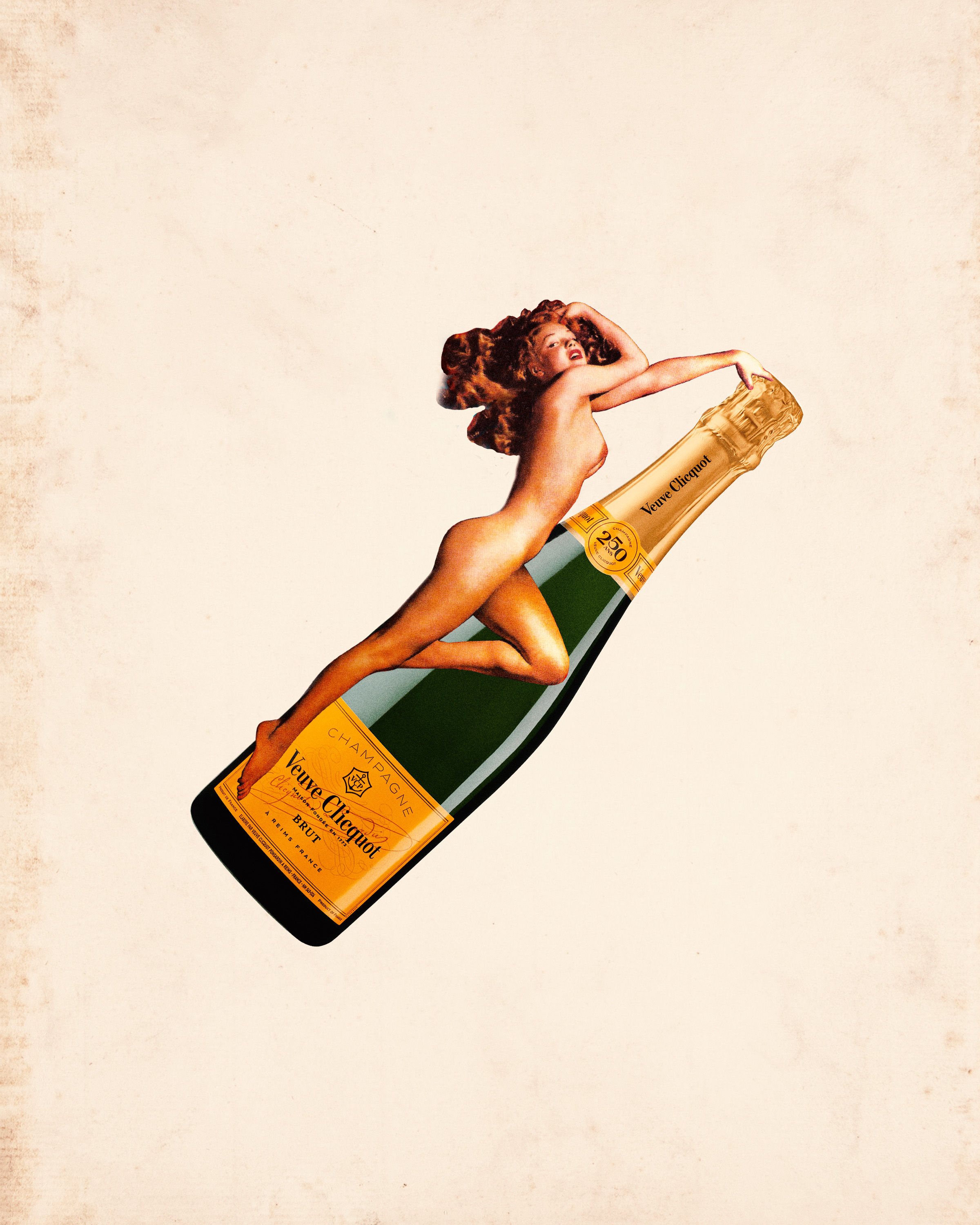 You Send Me Flying - Collage Art Print