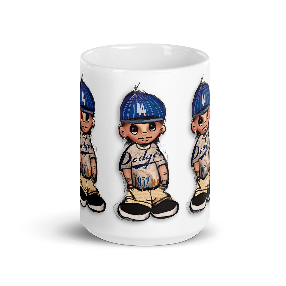 Thumbnail: Boy Blue White glossy mug