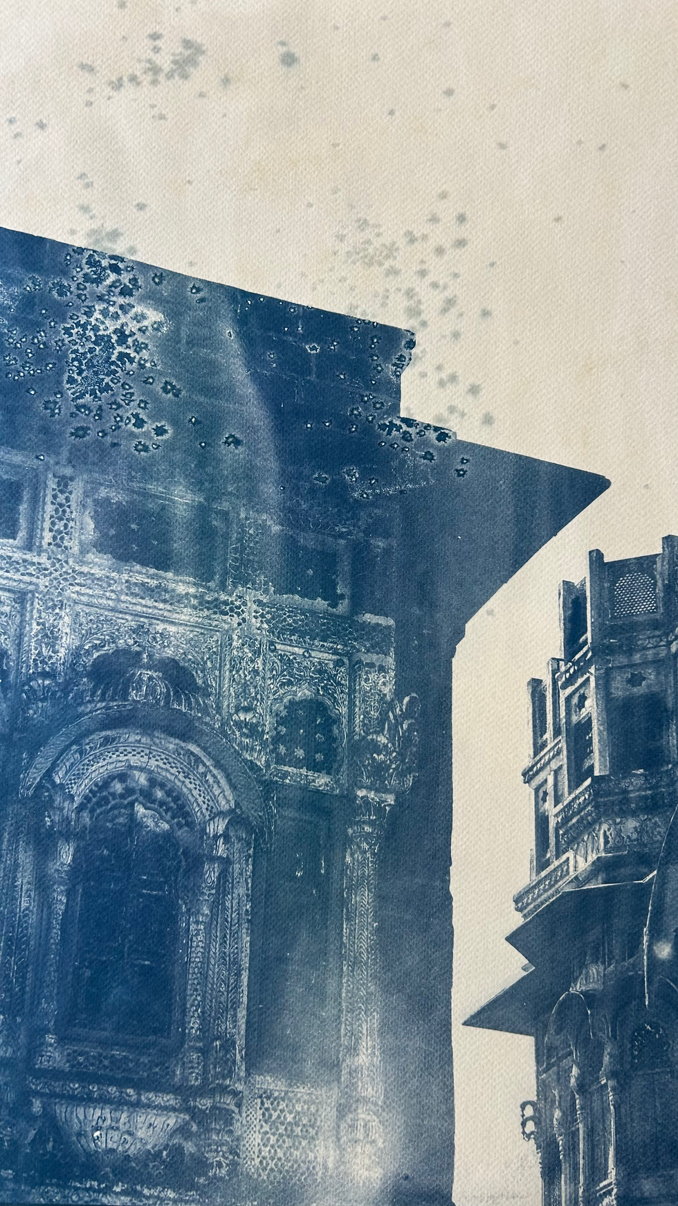 Thumbnail: Mehrangarh fort salted Cyanotype 