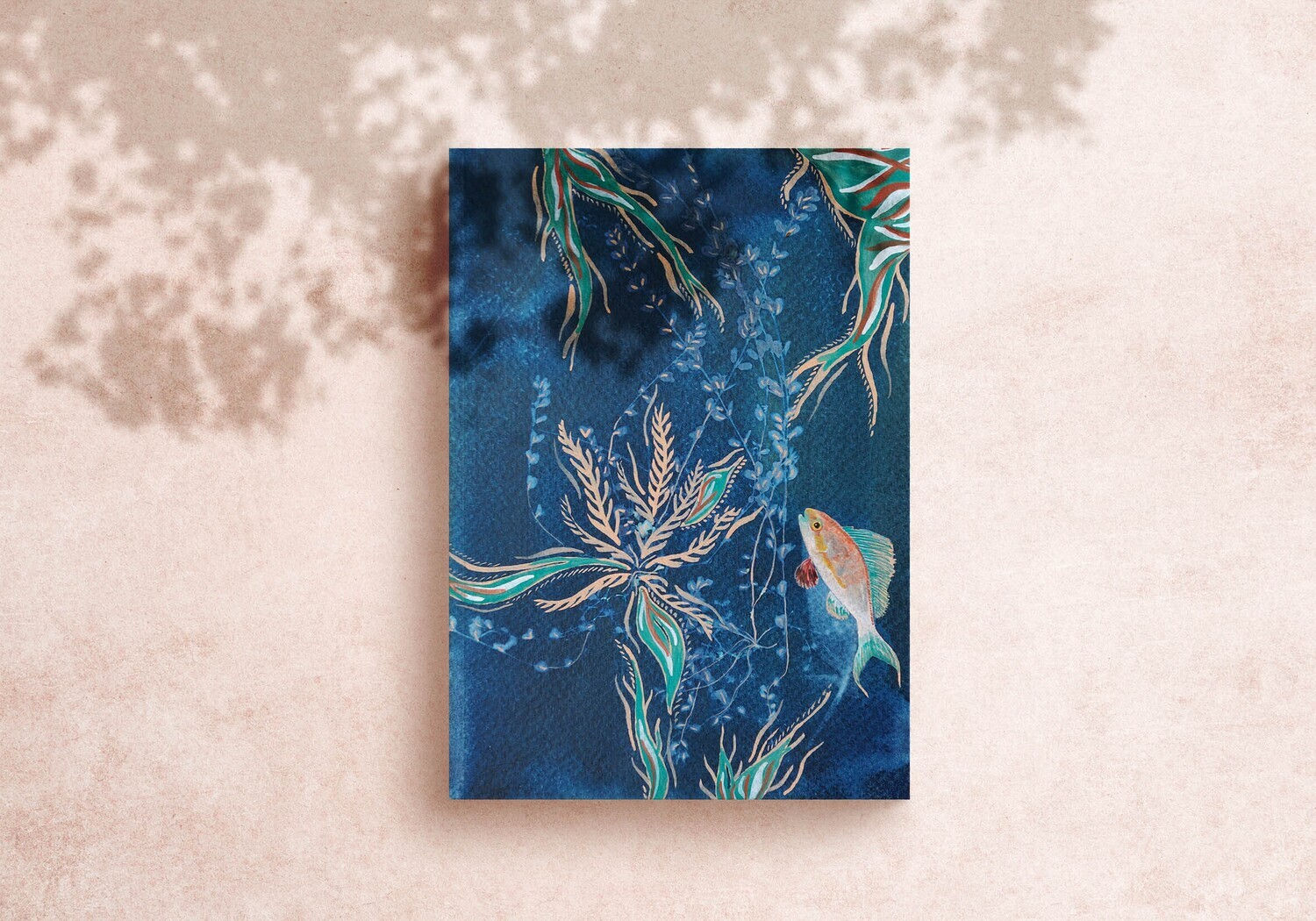 Sailfin Anthias gouache Art Print