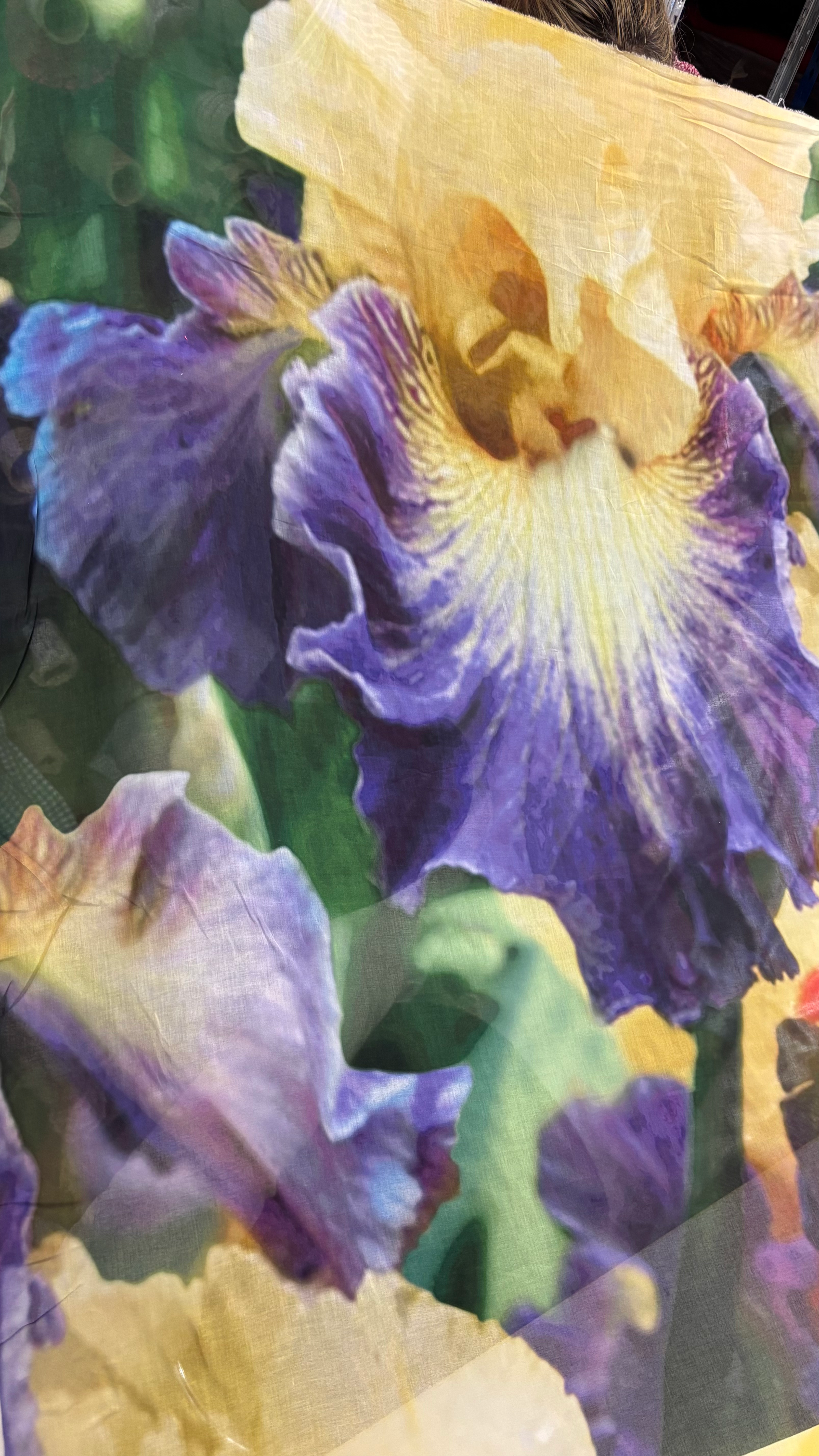 Big flower mousseline