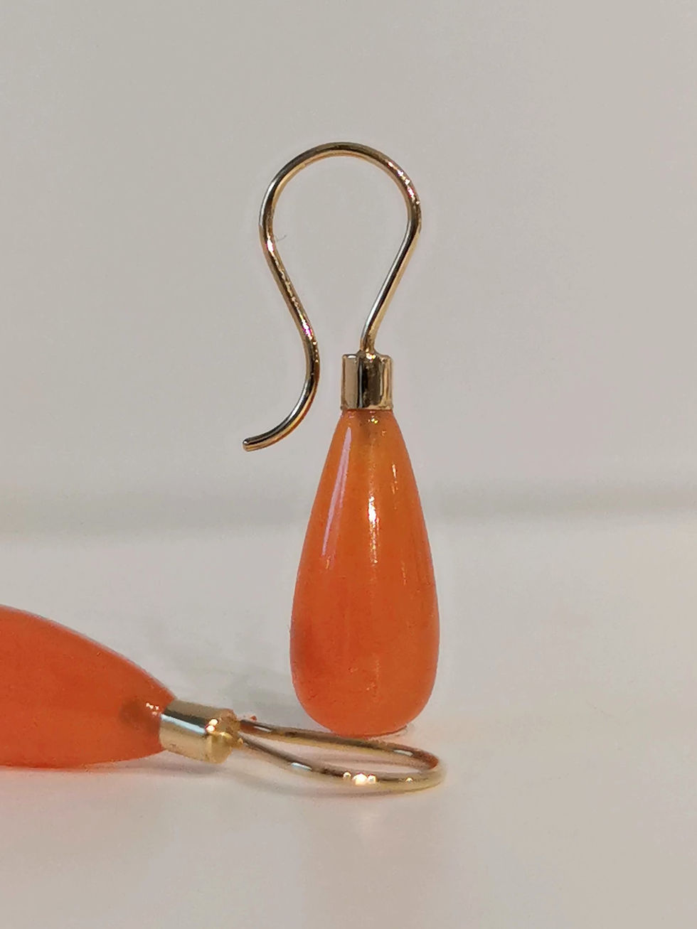 Miniaturebillede: Karneol Øreringe
