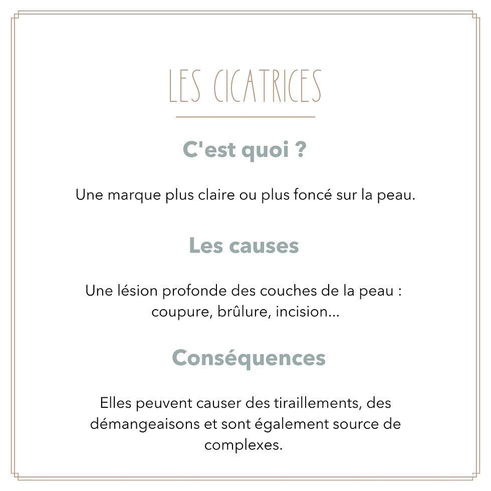 Causes des cicatrices sur le corps