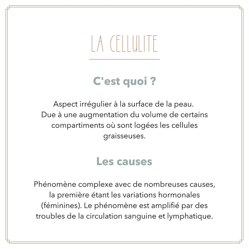Causes de la cellulite sur le corps