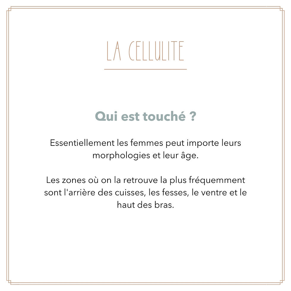 Causes de la cellulite sur le corps