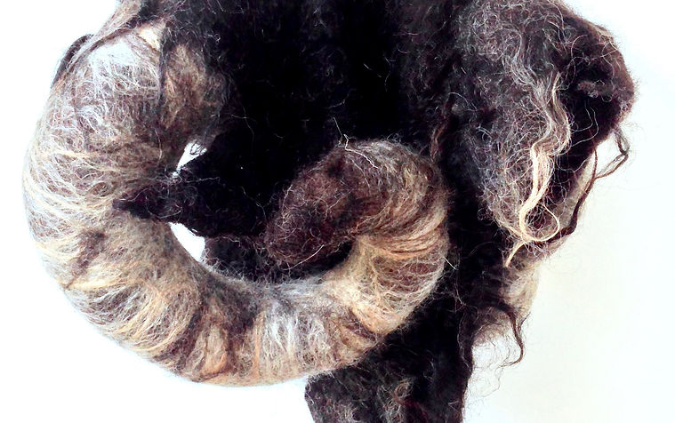 Black Aries Ram Headress