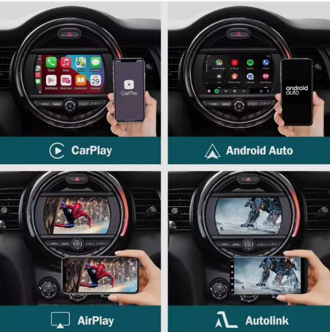Thumbnail: Wireless Apple CarPlay & Android Auto Retrofit Kit For Mini Cooper F54 F55 F56