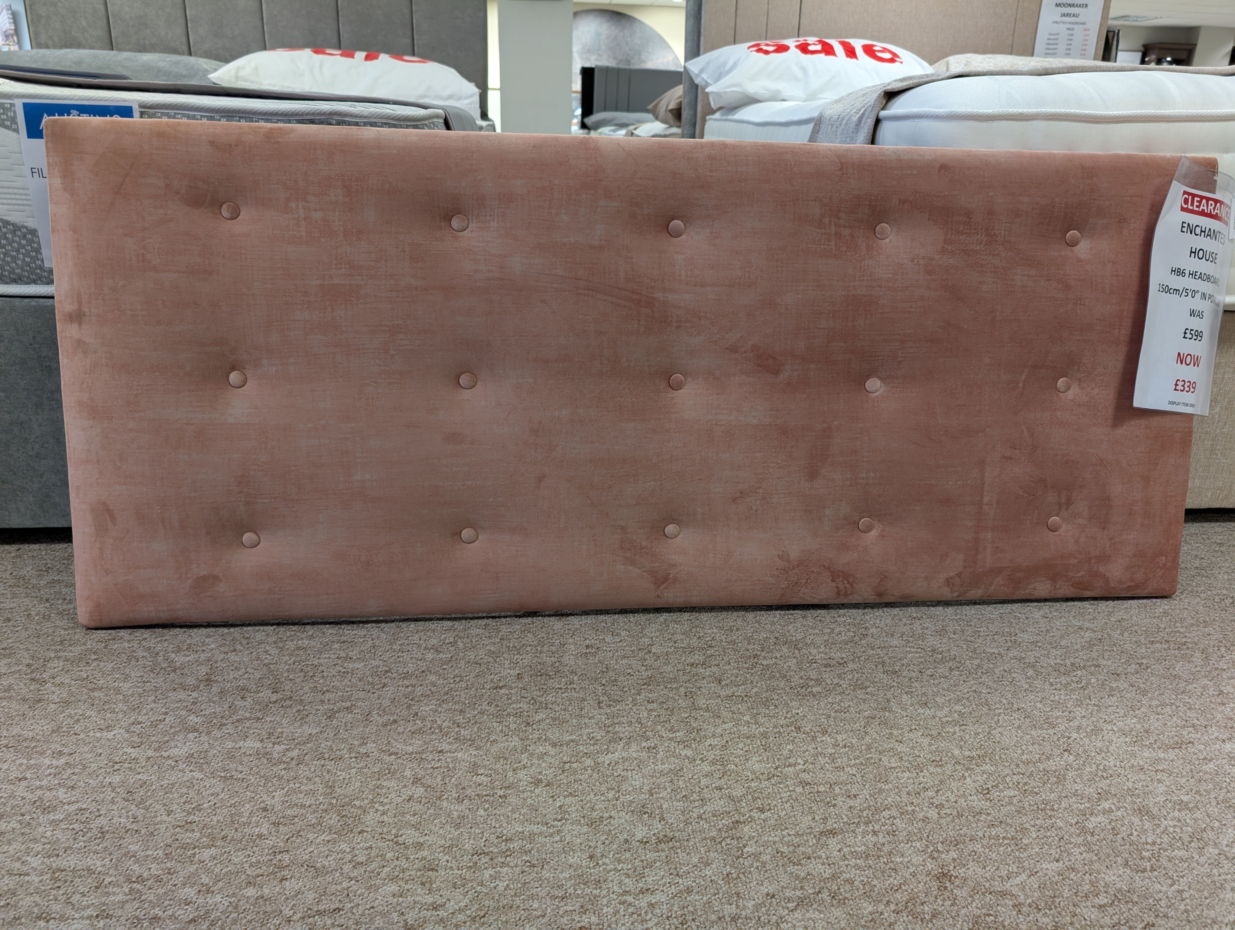 Clearance 150cm/5'/King Enchanted House HB6 Strutted Headboard